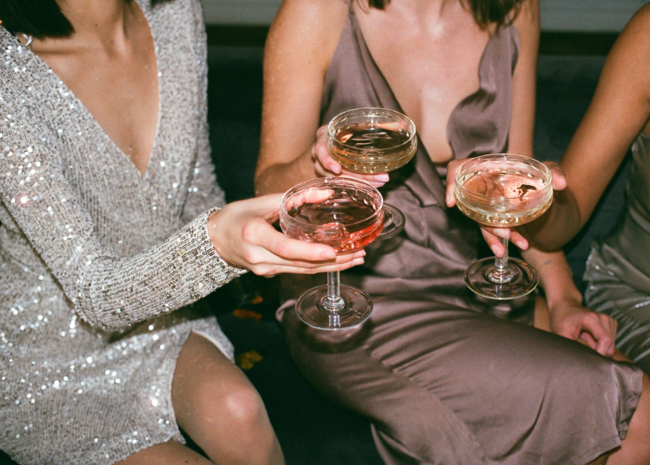 3 Women Partying and Drinking in Vegas