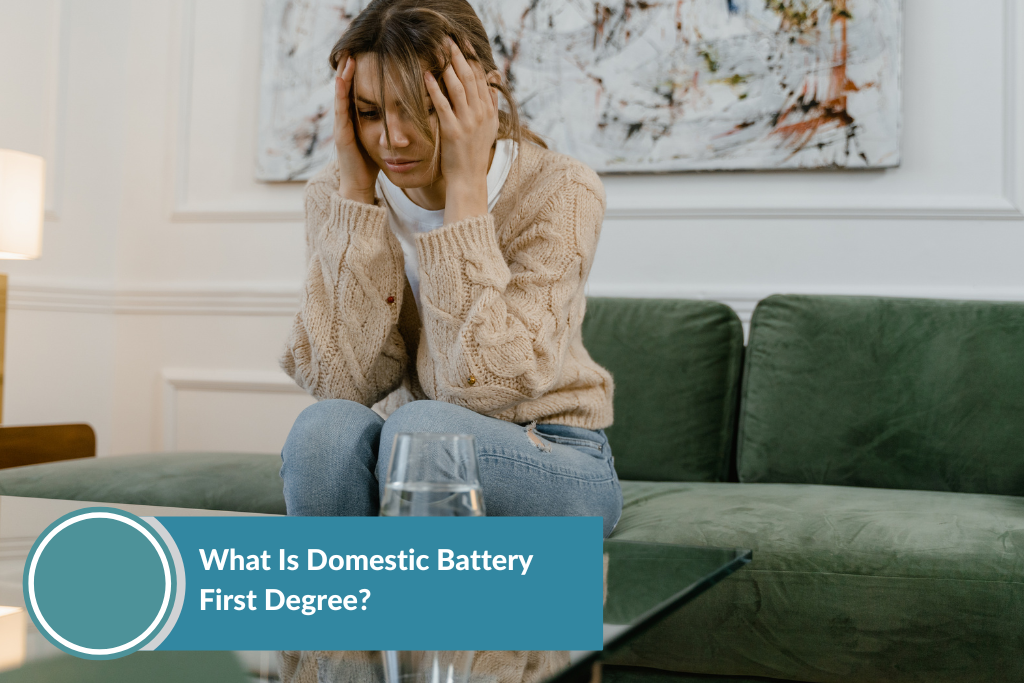 a women on a sofa suffering from domestic battery